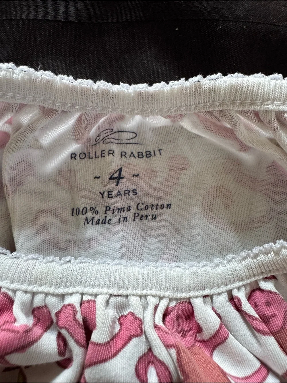 Roller Rabbit Pink Monkey Print Sleeveless Nightgown